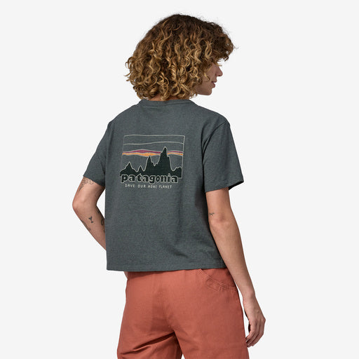 Patagonia W's '73 Skyline Easy Cut Responsibili-Tee-Nouveau Green