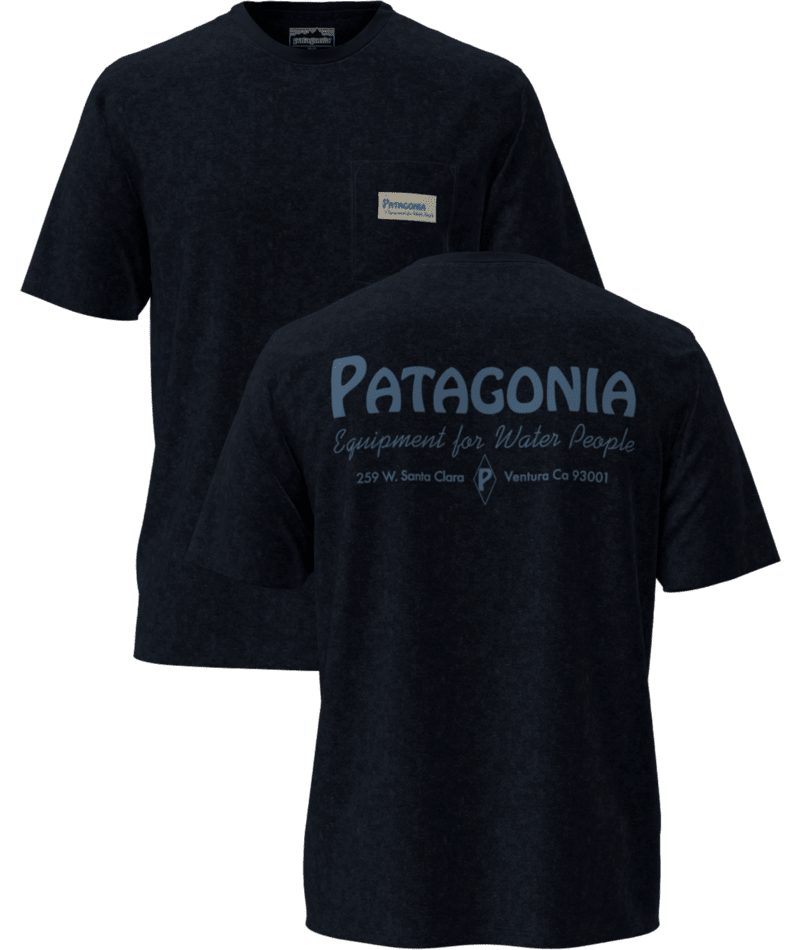 Patagonia Water People Organic Pocket Tee-Ink Black
