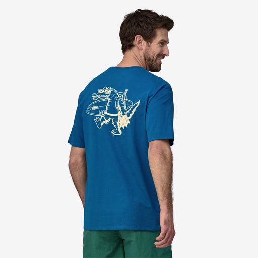 Patagonia Water People Organic Pocket Tee-Water People Banner: Gather Green