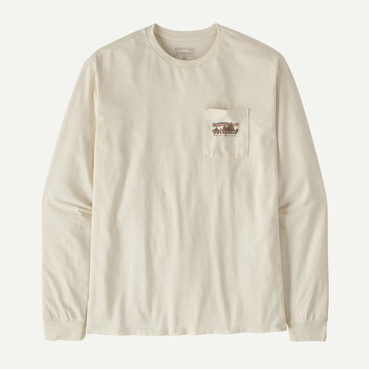 Patagonia '73 Skyline Pocket L/S Responsibili-Tee-Birch White