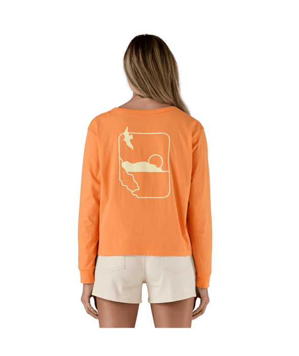 Patagonia Swelldrifter Easy Cut Organic L/S Tee-Heirloom Peach