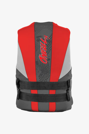 O'Neill Youth Reactor USCG Life Vest-Coal/Red/Flint