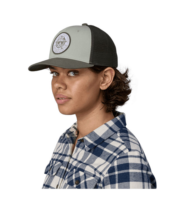 Patagonia Take a Stand Trucker Hat-Wild Grizz: Sleet Green