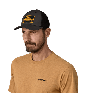Patagonia Flying Fish LoPro Trucker Hat-Ink Black