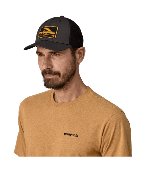 Patagonia Flying Fish LoPro Trucker Hat-Ink Black