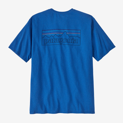 Patagonia P-6 Logo Responsibili-Tee-P-6 Outline: Vessel Blue