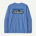 Patagonia P-6 Logo L/S Responsibili-Tee-Abundant Blue