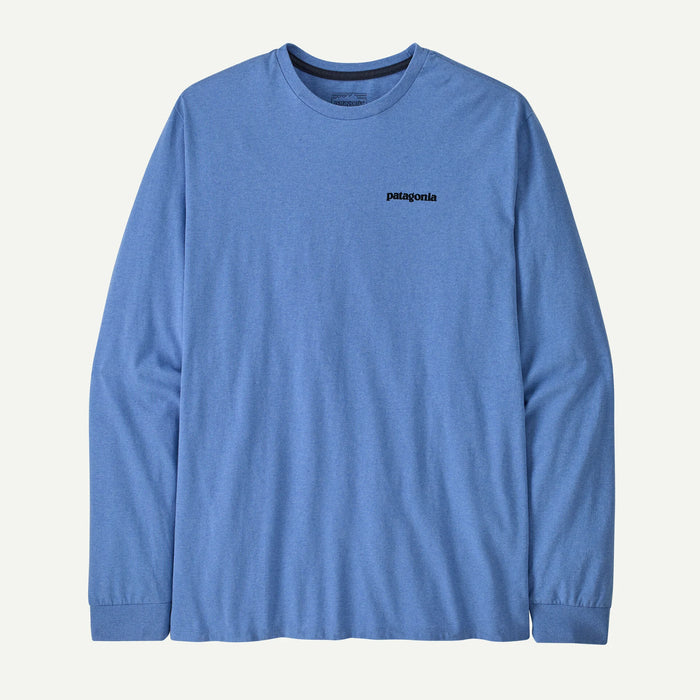 Patagonia P-6 Logo L/S Responsibili-Tee-Abundant Blue