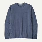 Patagonia P-6 Logo L/S Responsibili-Tee-Current Blue
