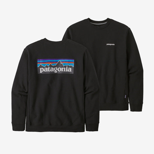 Patagonia P-6 Logo Uprisal Crew Sweatshirt-Black