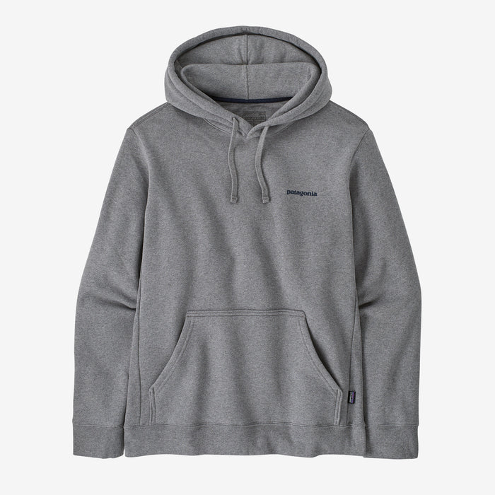 Patagonia Boardshort Logo Uprisal Hooded Sweatshirt-Gravel Heather