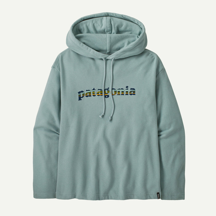 Patagonia LW '73 Text Logo Hooded Sweatshirt-Thermal Blue