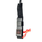 Stay Covered XXXL Big Wave Hand Tied QR Leash-Black-12'