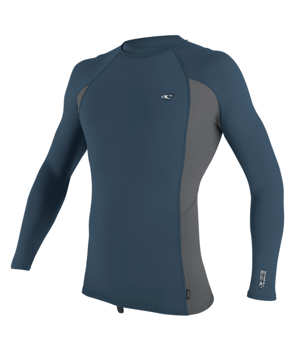 O'Neill Premium Skins L/S Rashguard-Copenblu/Smoke/Copenblu