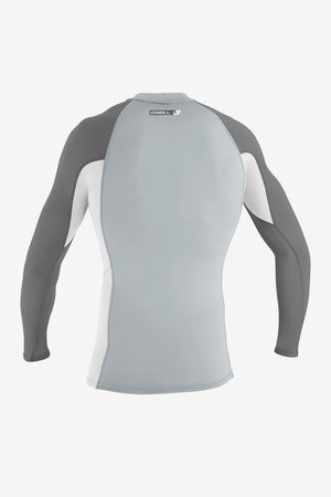 O'Neill Premium Skins L/S Rashguard-Coolgry/Wht/Smoke