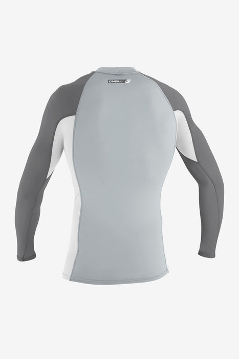 O'Neill Premium Skins L/S Rashguard-Coolgry/Wht/Smoke