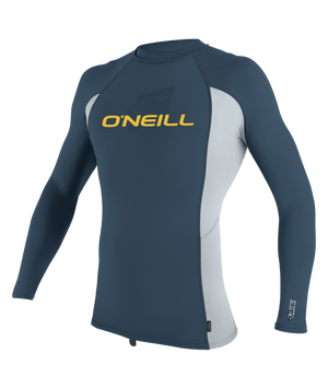 O'Neill Youth Premium Skins L/S Rashguard-Copenblu/Coolgry/Copenbl