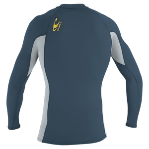 O'Neill Youth Premium Skins L/S Rashguard-Copenblu/Coolgry/Copenbl