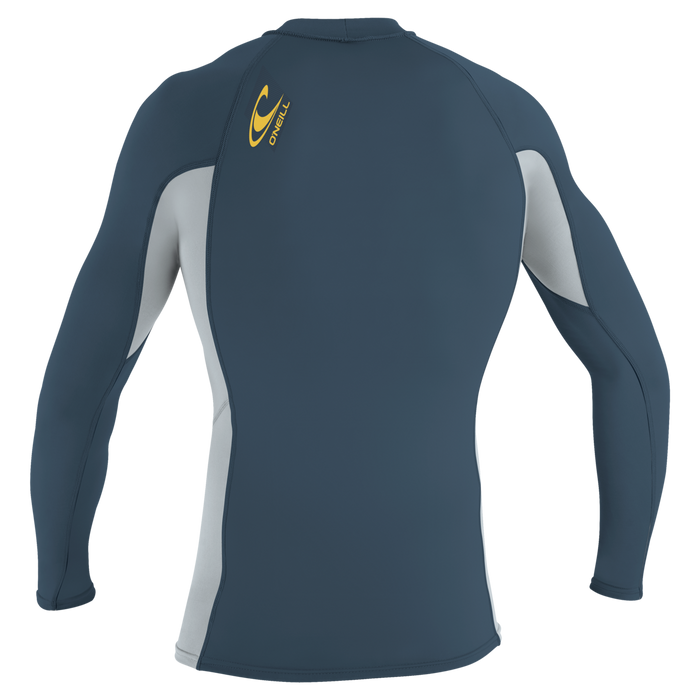 O'Neill Youth Premium Skins L/S Rashguard-Copenblu/Coolgry/Copenbl