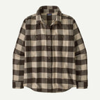 Patagonia Fjord Flannel L/S Shirt-Buffalo Check: Otter Brown