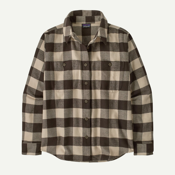 00’s patagonia s/s check shirt Patagonia Fjord Flannel L/S Shirt-Buffalo Check: Otter Brown