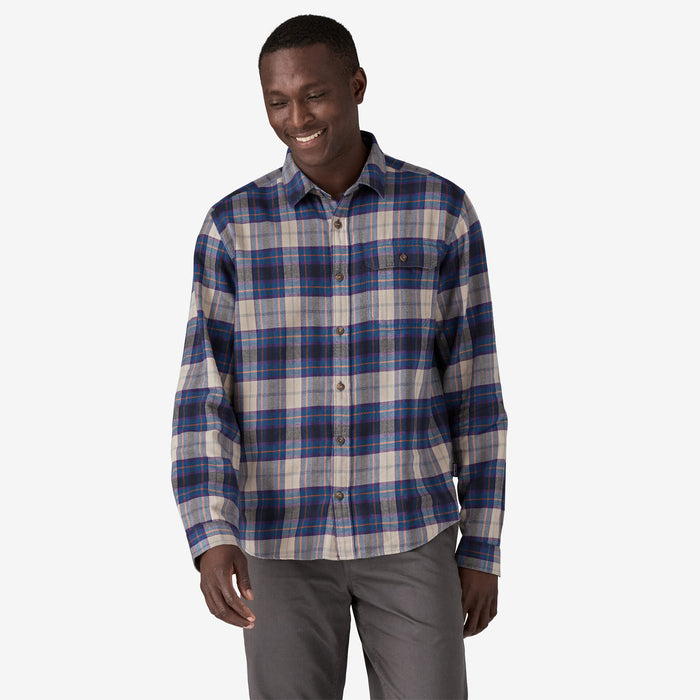 Patagonia LW Fjord Flannel L/S Shirt-Spotter: Endless Blue — REAL