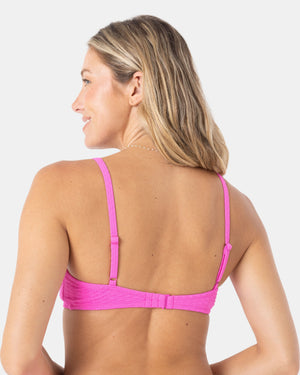 Roxy Haliewa Knot Bralette Top-Bright Pink
