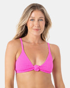 Roxy Haliewa Knot Bralette Top-Bright Pink