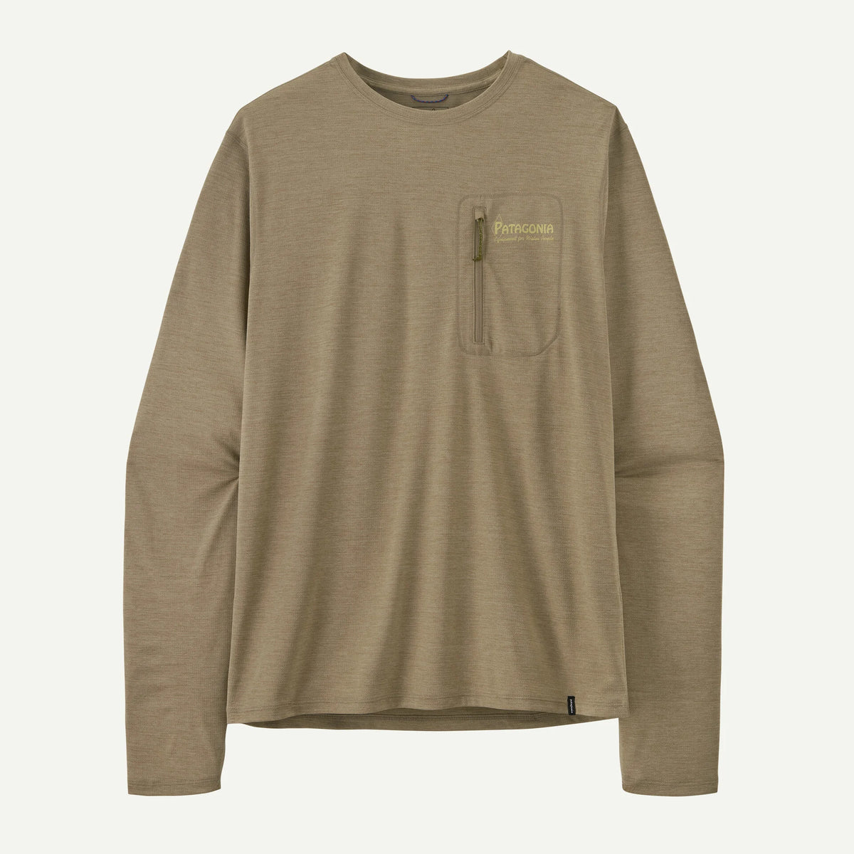 Patagonia x REAL Cap Cool L/S Water People Banner Sun Shirt-Seabird Grey