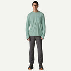 Patagonia x REAL Cap Cool L/S Water People Banner Sun Shirt-Thermal Blue