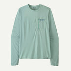 Patagonia x REAL Cap Cool L/S Water People Banner Sun Shirt-Thermal Blue