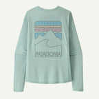 Patagonia x REAL W's L/S Cap Cool Peak Visions Sun Shirt-Thermal Blue