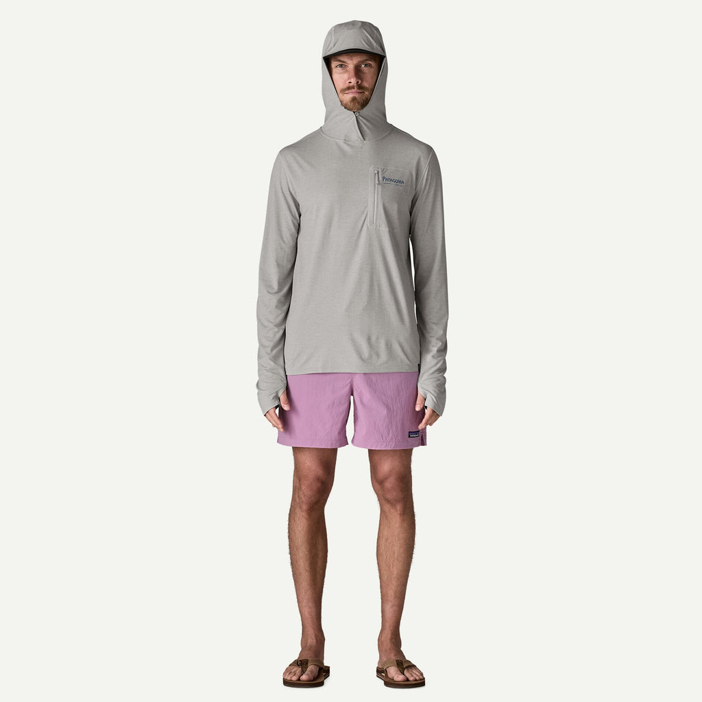 Patagonia x REAL Cap Cool Sun Hooded Water People Banner Sun Shirt-Crisp Grey