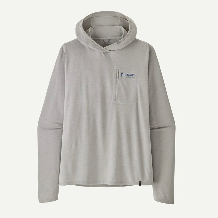 Patagonia x REAL Cap Cool Sun Hooded Water People Banner Sun Shirt-Crisp Grey