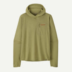 Patagonia x REAL Cap Cool Sun Hooded Water People Banner Sun Shirt-Gumtree Green