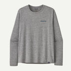 Patagonia Cap Cool Daily Graphic L/S Shirt-Abalone Blue: Feather Grey
