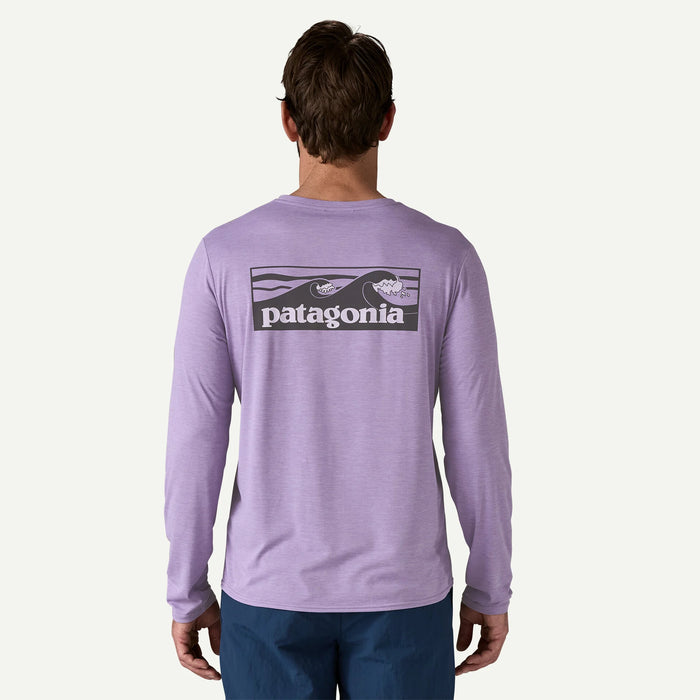 Patagonia Cap Cool Daily Graphic L/S Shirt-Concrete Purple X-Dye