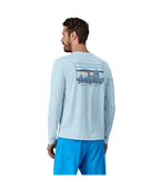 Patagonia Cap Cool Daily Graphic L/S Shirt-73 Skyline: Chilled Blue