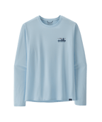 Patagonia Cap Cool Daily Graphic L/S Shirt-73 Skyline: Chilled Blue