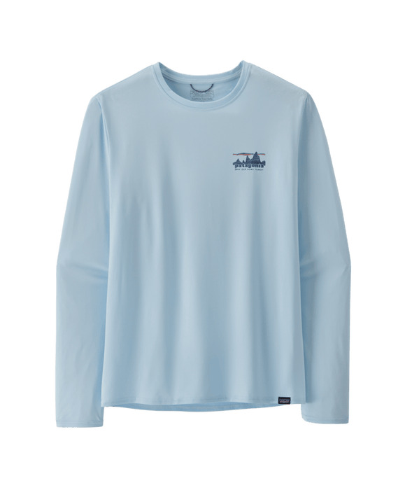 Patagonia Cap Cool Daily Graphic L/S Shirt-73 Skyline: Chilled Blue