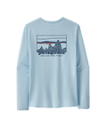 Patagonia Cap Cool Daily Graphic L/S Shirt-73 Skyline: Chilled Blue