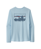 Patagonia Cap Cool Daily Graphic L/S Shirt-73 Skyline: Chilled Blue