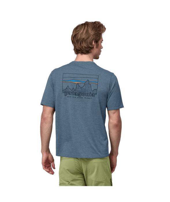 Patagonia Cap Cool Daily Graphic Shirt-73 Skyline: Utility Blue X-Dye
