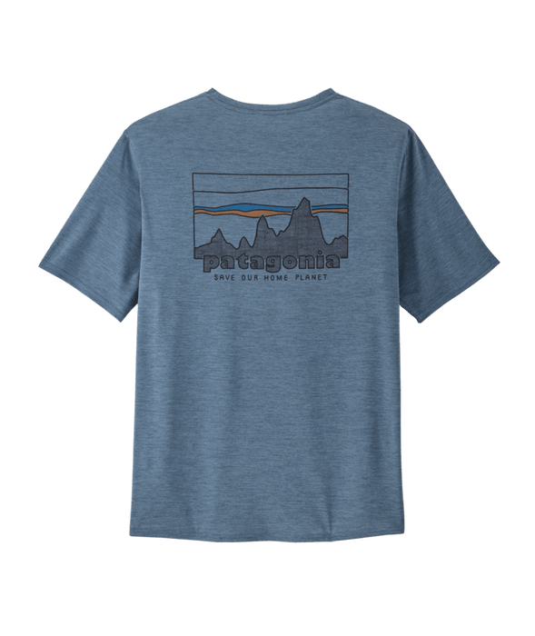 Patagonia Cap Cool Daily Graphic Shirt-73 Skyline: Utility Blue X-Dye
