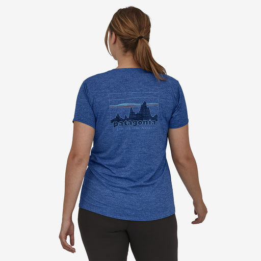 Patagonia Cap Cool Daily Graphic Tee-73 Skyline: Current Blue X-Dye