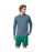 Patagonia Cap Cool Daily Graphic Hooded L/S Shirt-Boardshort Logo: Utility Blue X-Dye