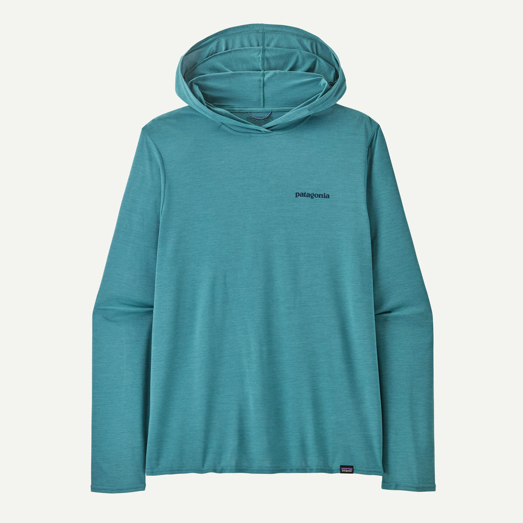 Patagonia Cap Cool Daily Graphic Hooded L/S Shirt-Wetland Blue X-Dye