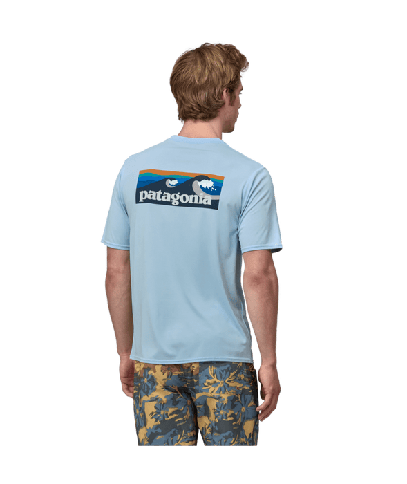 Patagonia Cap Cool Daily Graphic Shirt-Boardshort Logo: Chilled Blue