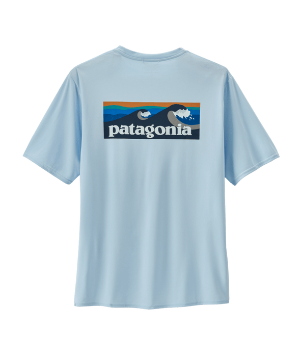 Patagonia Cap Cool Daily Graphic Shirt-Boardshort Logo: Chilled Blue