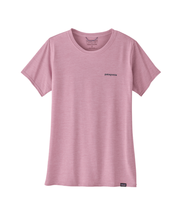 Patagonia Cap Cool Daily Graphic Shirt-Boardshort Logo: Milkweed Mauve X-Dye
